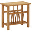 magasinstativ 45x27x42 cm massivt egetræ