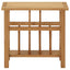 magasinstativ 45x27x42 cm massivt egetræ