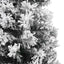 smalt kunstigt juletræ med sne 210 cm PVC grøn