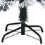 kunstigt juletræ med sne 210 cm PVC grøn