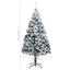kunstigt juletræ med sne 210 cm PVC grøn