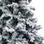 kunstigt juletræ med sne 240 cm PVC grøn