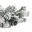 juleguirlande med puddersne 10 m PVC grøn
