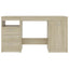 skrivebord 140x50x76 cm konstrueret træ sonoma-eg