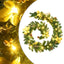 juleguirlande med LED-lys 2,7 m PVC grøn