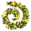 juleguirlande med LED-lys 2,7 m PVC grøn