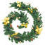 juleguirlande med LED-lys 2,7 m PVC grøn