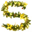 juleguirlande med LED-lys 2,7 m PVC grøn