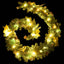juleguirlande med LED-lys 2,7 m PVC grøn