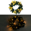 julekrans med LED-lys 60 cm PVC grøn