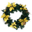 julekrans med LED-lys 60 cm PVC grøn