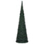Juletræ with LED String Lights Grøn 150 x 150 cm PVC
