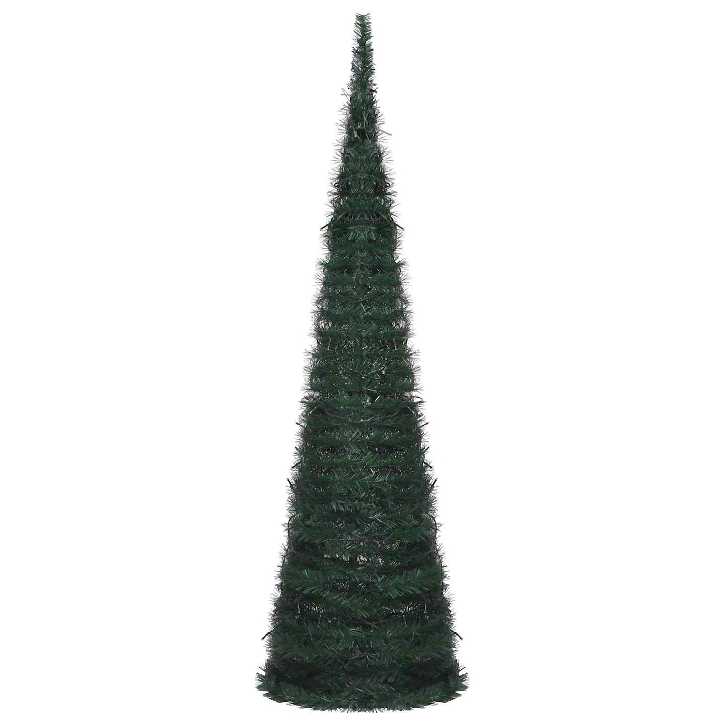 Juletræ with LED String Lights Grøn 150 x 150 cm PVC