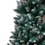kunstigt juletræ med grankogler og hvid sne 210 cm