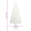 kunstigt juletræ med naturtro nåle 120 cm hvid