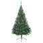 kunstigt halvt juletræ med juletræsfod 210 cm PVC grøn