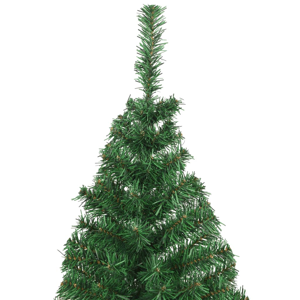 kunstigt juletræ med tykke grene 210 cm PVC grøn