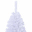 kunstigt juletræ med tykke grene 180 cm PVC hvid
