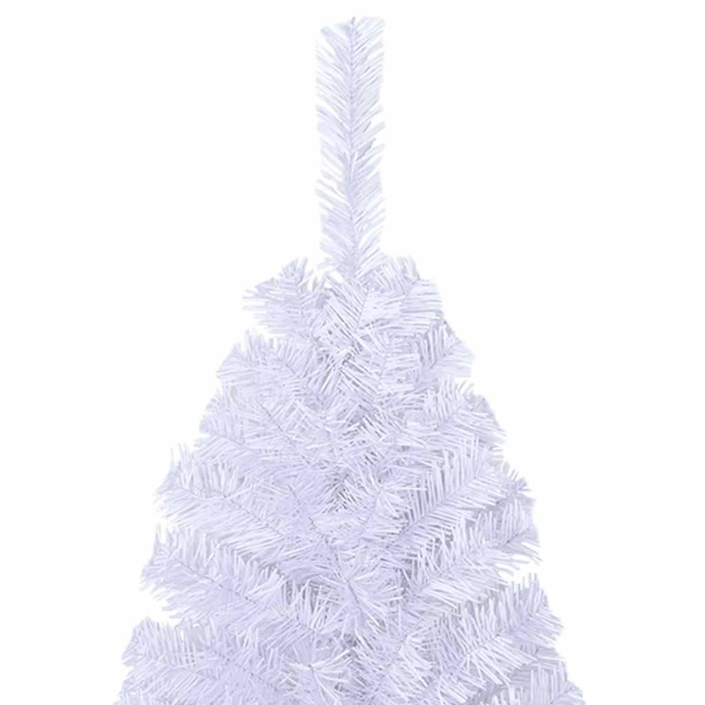 kunstigt juletræ med tykke grene 180 cm PVC hvid