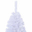 kunstigt juletræ med tykke grene 210 cm PVC hvid