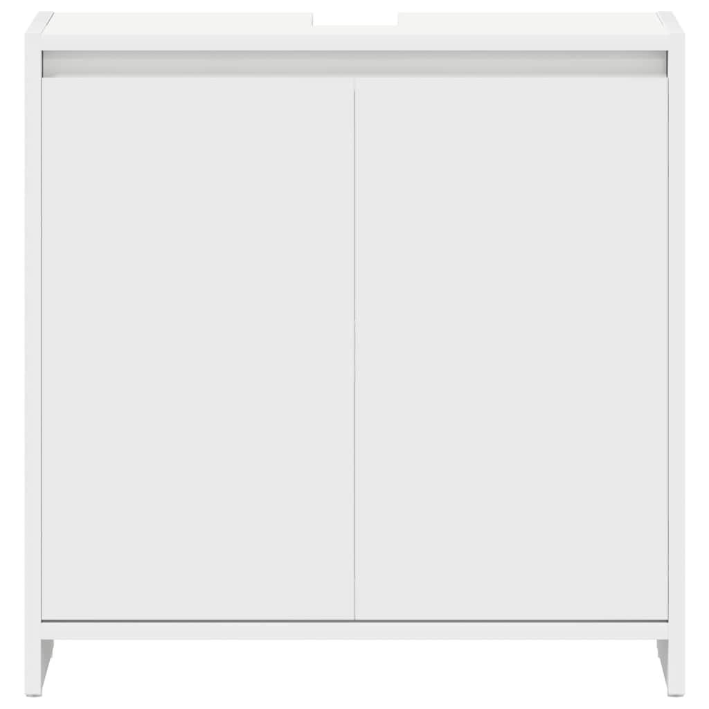 badeværelsesskab 60x33x61 cm konstrueret træ hvid