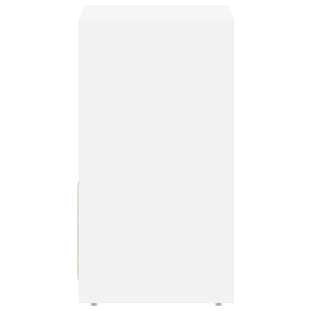 badeværelsesskab 60x33x61 cm konstrueret træ hvid