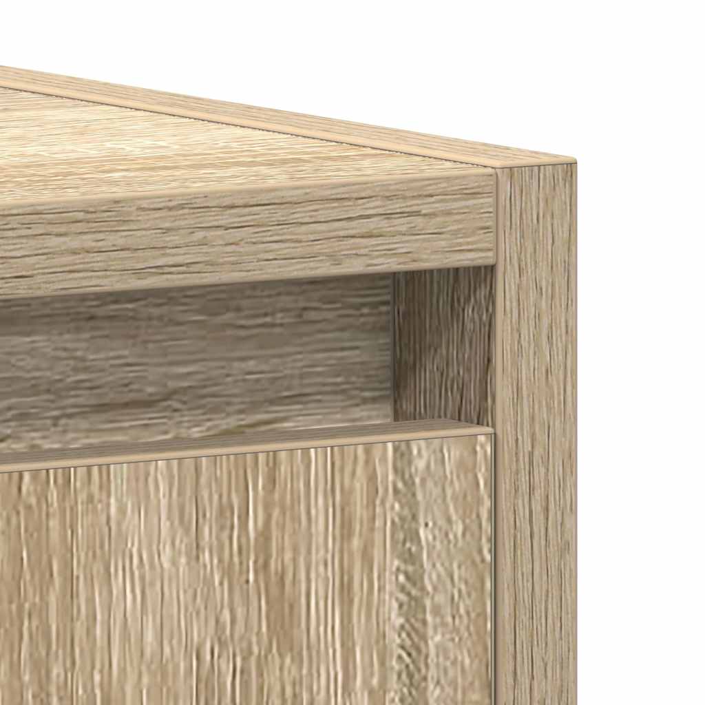 badeværelsesskab 60x33x61 cm konstrueret træ sonoma-eg