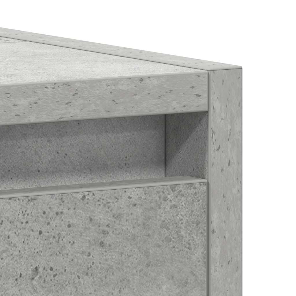 badeværelsesskab 60x33x61 cm konstrueret træ betongrå