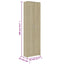 garderobeskab 55x25x189 cm konstrueret træ sonoma-eg