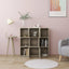 bogreol 90x30x90 cm konstrueret træ sonoma-eg