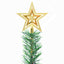kunstigt juletræ med lys og julekugler 64 cm grøn