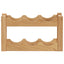 vinreol til 6 flasker 37x21x21 cm massivt egetræ