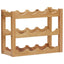 vinreol til 12 flasker 47x21x36 cm massivt egetræ