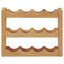 vinreol til 12 flasker 47x21x36 cm massivt egetræ