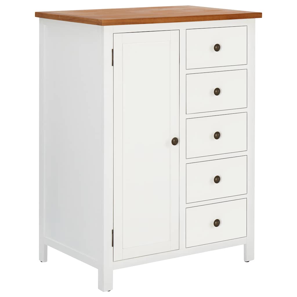 klædeskab 76x52x105 cm massivt egetræ billede