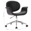 drejelig kontorstol kunstlæder sort