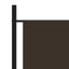 rumdeler 175x180 cm stof brun