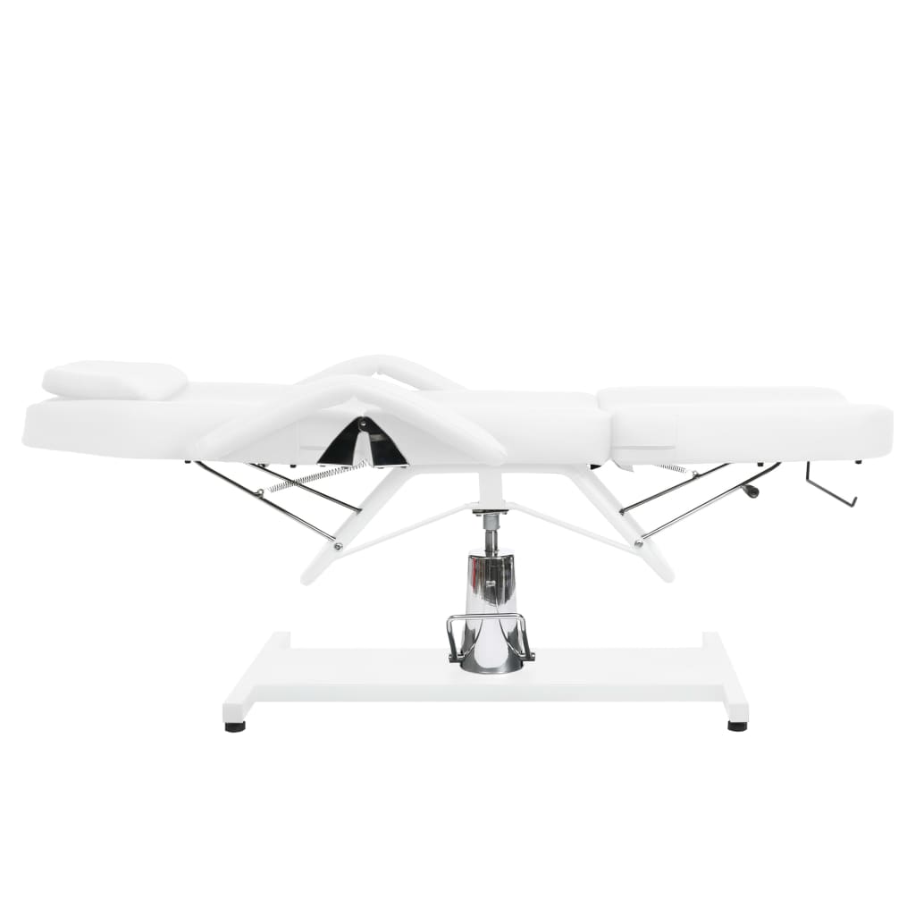 massagebord 180x62x(87-112) cm hvid