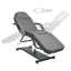 massagebord 180x62x(87-112) cm grå