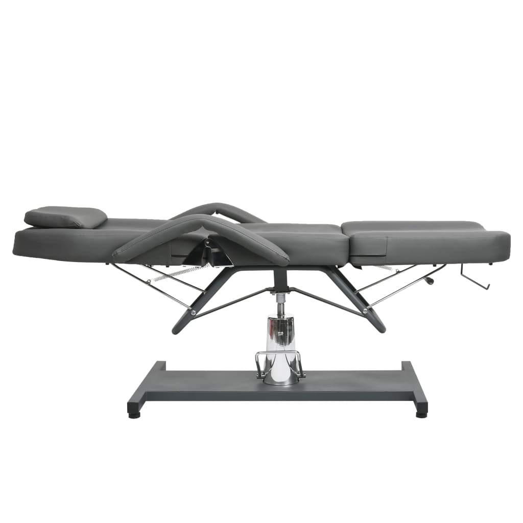massagebord 180x62x(87-112) cm grå