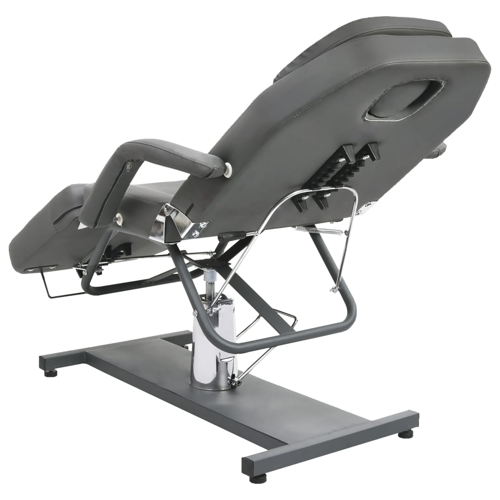 massagebord 180x62x(87-112) cm grå