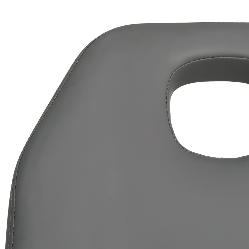 massagebord 180x62x(87-112) cm grå