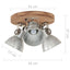 industriel loftlampe 25 W 42x27 cm E27 sølvfarvet