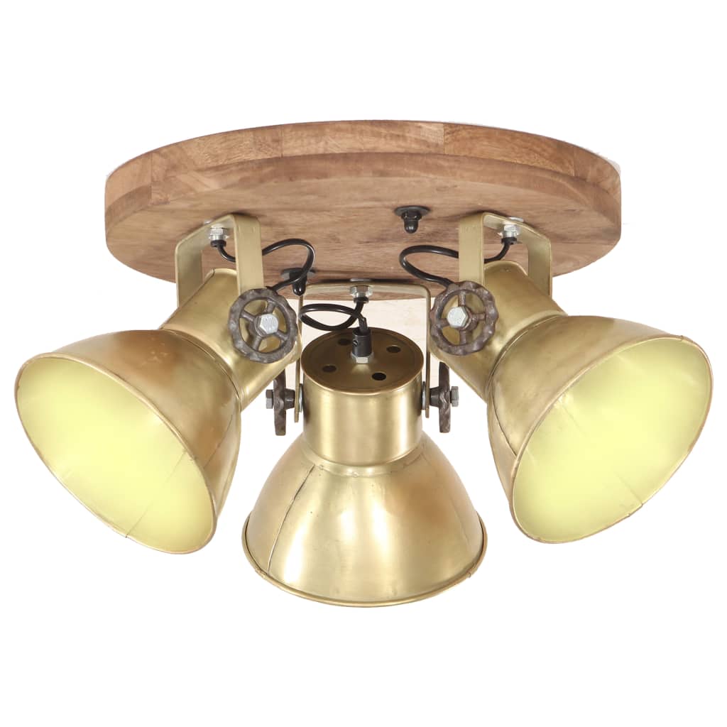 industriel loftlampe 25 W 42x27 cm E27 messingfarvet billede
