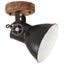 industrielle væg-/loftlamper 2 stk. 20x25 cm E27 mat sort