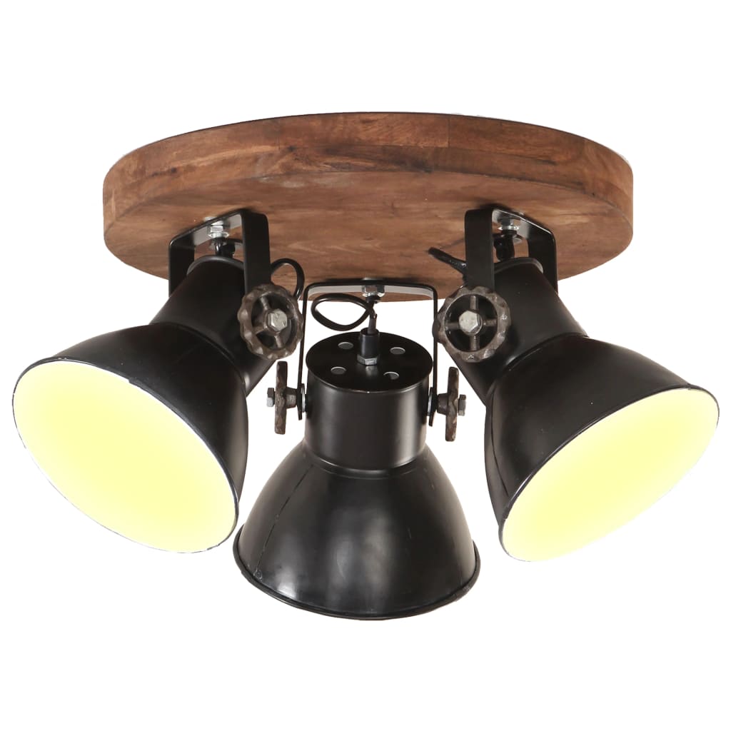 industriel loftlampe 25 W 42x27 cm E27 mat sort billede