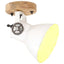 industrielle væg-/loftlamper 2 stk. 20x25 cm E27 hvid