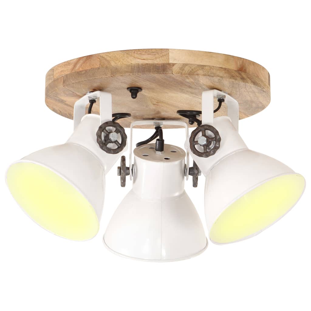 industriel loftlampe 25 W 42x27 cm E27 hvid billede