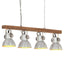 industriel loftlampe E27 mangotræ sølvfarvet