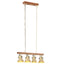 industriel loftlampe E27 mangotræ messingfarvet
